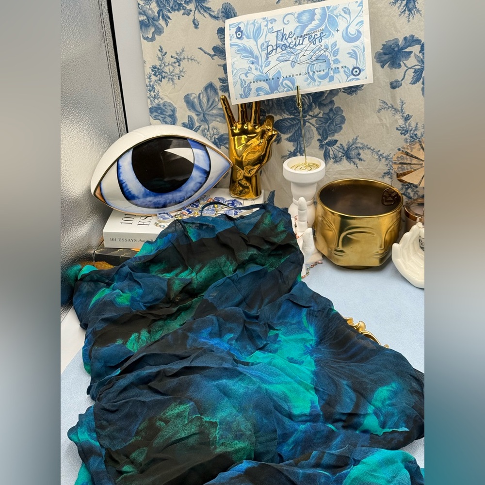 🆕 RAT & BOA 🧿 NWOT Rafinha Maxi Dress, Blue Green, Sz L US 8 - Picture 14 of 16